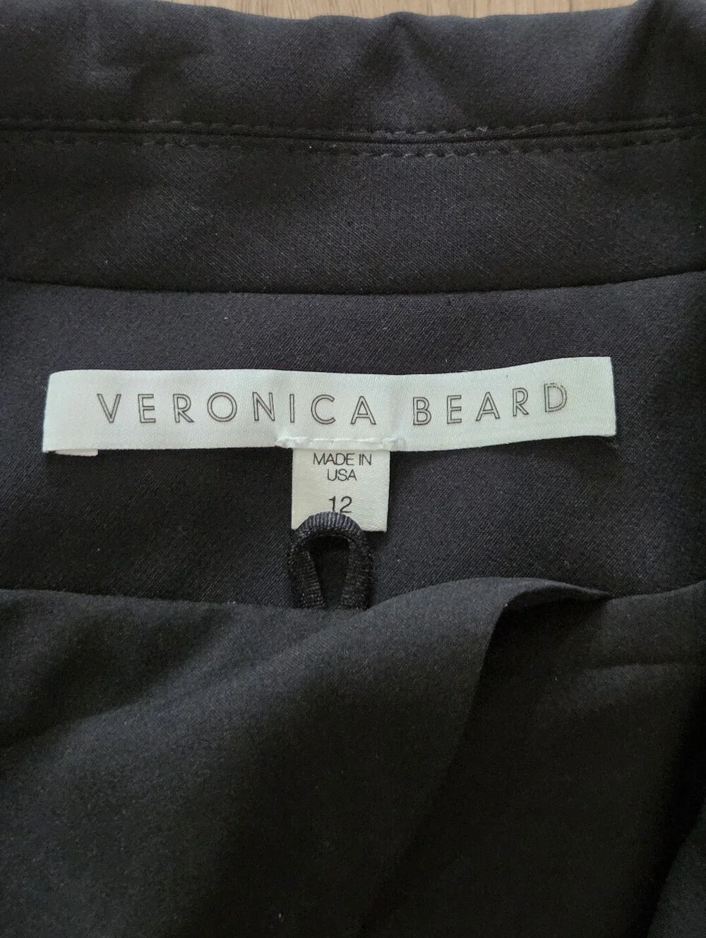 Veronica Beard Scuba Dickey Blk Zip Pocket Blazer 12 Capsule Norm Minimal Preppy - Picture 4 of 11